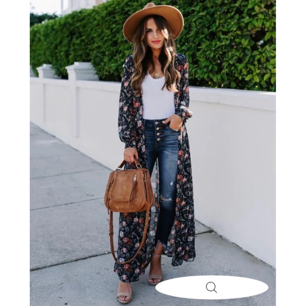 All Is Well Floral Duster Kimono